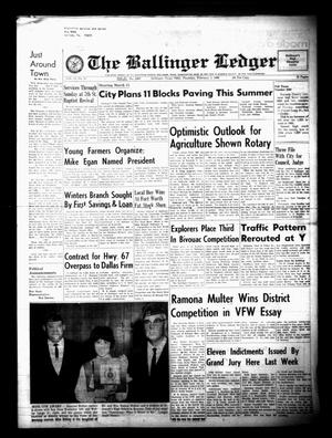 Primary view of object titled 'The Ballinger Ledger (Ballinger, Tex.), Vol. 79, No. 33, Ed. 1 Thursday, February 3, 1966'.