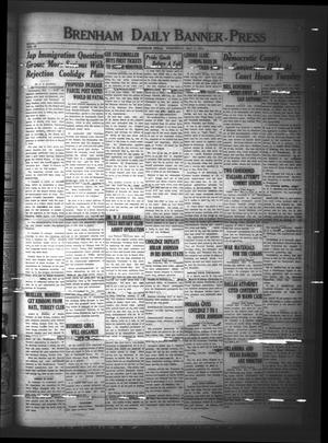 Primary view of object titled 'Brenham Daily Banner-Press (Brenham, Tex.), Vol. 41, No. 35, Ed. 1 Wednesday, May 7, 1924'.