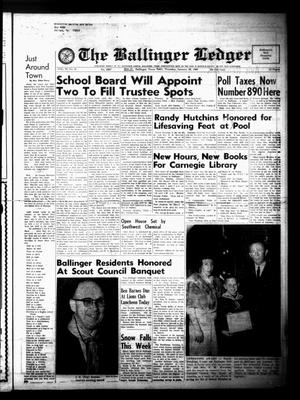 Primary view of The Ballinger Ledger (Ballinger, Tex.), Vol. 79, No. 31, Ed. 1 Thursday, January 20, 1966