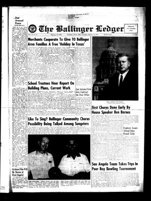 Primary view of object titled 'The Ballinger Ledger (Ballinger, Tex.), Vol. 78, No. 31, Ed. 1 Thursday, January 21, 1965'.