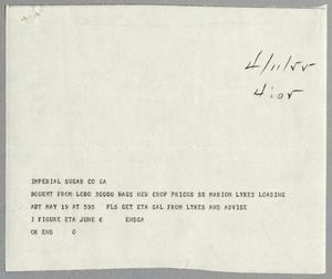 Primary view of object titled '[Imperial Sugar Company Memorandum, April 11, 1955]'.