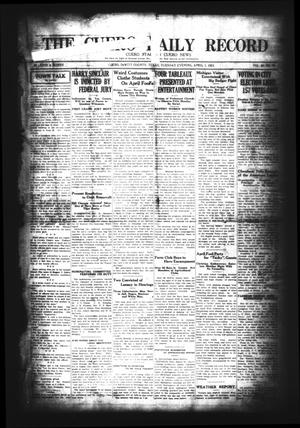 Primary view of object titled 'The Cuero Daily Record (Cuero, Tex.), Vol. 60, No. 79, Ed. 1 Tuesday, April 1, 1924'.