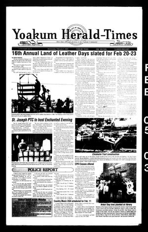 Primary view of object titled 'Yoakum Herald-Times (Yoakum, Tex.), Vol. 111, No. 6, Ed. 1 Wednesday, February 5, 2003'.