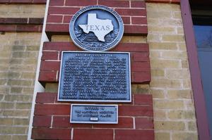 Primary view of object titled '1892 Bastrop County jail THC Marker'.
