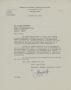 Letter: [Letter from J. Henry Doscher Jr. to Truett Latimer, January 26, 1953]