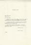 Letter: [Letter from Truett Latimer to Sarah Payne, February 12, 1953]