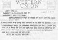 Primary view of [Telegram from Clyde Hay, April 13, 1953]