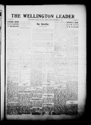 Primary view of object titled 'The Wellington Leader (Wellington, Tex.), Vol. 14, No. 21, Ed. 1 Friday, December 22, 1922'.