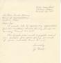 Letter: [Letter from Jo Woods to Truett Latimer, March 25, 1953]