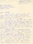 Letter: [Letter from Betty Jo Donovan to Truett Latimer, April 12, 1953]