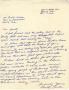 Letter: [Letter from Bobby Carter to Truett Latimer, April 7, 1953]