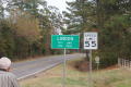Photograph: Linden Texas city limits sign pop. 2256 in 2000 Census