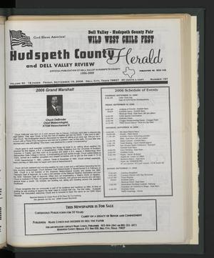 Primary view of object titled 'Hudspeth County Herald and Dell Valley Review (Dell City, Tex.), Vol. 50, No. 157, Ed. 1 Friday, September 15, 2006'.