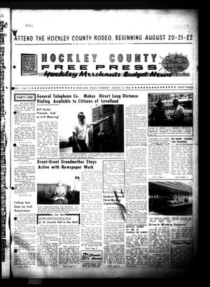 Hockley County Free Press (Levelland, Tex.), Vol. 1, No. 31, Ed. 1 Thursday, August 13, 1964