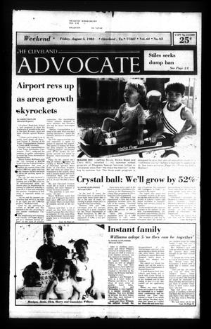 Primary view of object titled 'The Cleveland Advocate (Cleveland, Tex.), Vol. 64, No. 63, Ed. 1 Friday, August 5, 1983'.