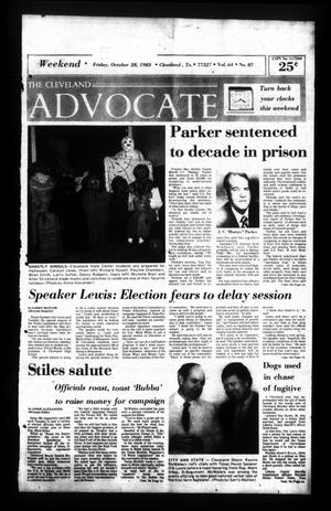 Primary view of object titled 'The Cleveland Advocate (Cleveland, Tex.), Vol. 64, No. 87, Ed. 1 Friday, October 28, 1983'.