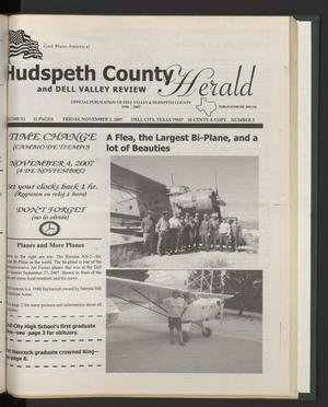 Primary view of object titled 'Hudspeth County Herald and Dell Valley Review (Dell City, Tex.), Vol. 52, No. 5, Ed. 1 Friday, November 2, 2007'.