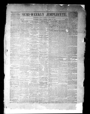 Semi-Weekly Jimplecute. (Jefferson, Tex.), Vol. 2, No. 83, Ed. 1 Tuesday, April 30, 1867