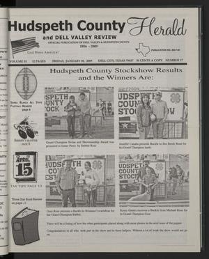 Primary view of object titled 'Hudspeth County Herald and Dell Valley Review (Dell City, Tex.), Vol. 53, No. 17, Ed. 1 Friday, January 30, 2009'.