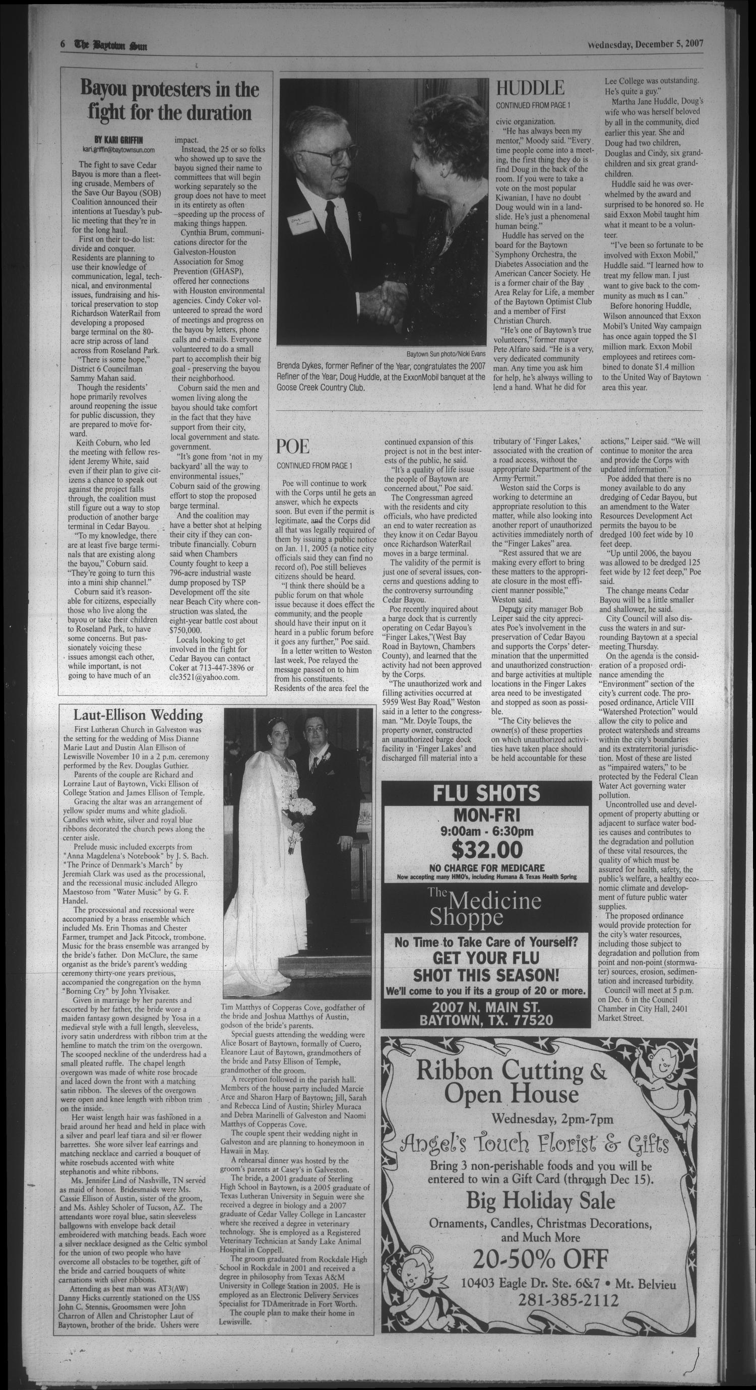 The Baytown Sun (Baytown, Tex.), Vol. 87, No. 4, Ed. 1 Wednesday, December 5, 2007
                                                
                                                    [Sequence #]: 6 of 12
                                                