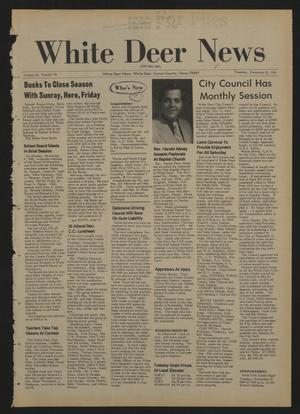 Primary view of object titled 'White Deer News (White Deer, Tex.), Vol. 22, No. 34, Ed. 1 Thursday, November 12, 1981'.