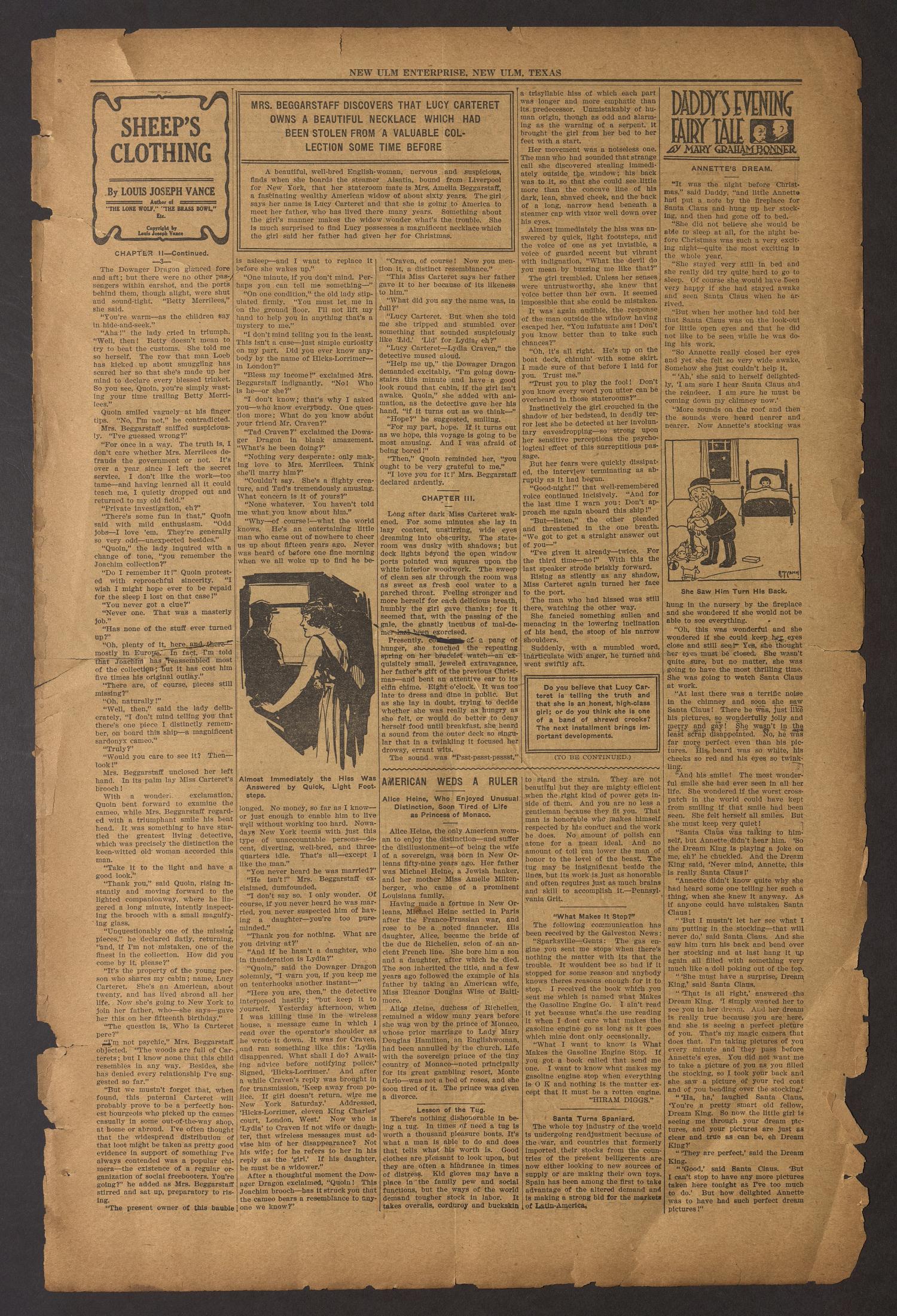 New Ulm Enterprise (New Ulm, Tex.), Vol. 8, No. 11, Ed. 1 Friday, December 21, 1917
                                                
                                                    [Sequence #]: 3 of 8
                                                