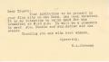 Letter: [Letter from W. A. Stroman to Truett Latimer, August, 1953]