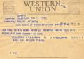 Letter: [Telegram from J. A. Millerman, May 14, 1953]