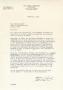 Letter: [Letter from Glenn S. Burk to Truett Latimer, February 5, 1953]