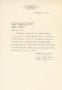 Letter: [Letter from Carl L. Dean to Truett Latimer, February 5, 1953]