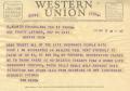 Letter: [Telegram from Tom Webb, May 19, 1953]