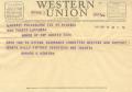 Primary view of [Telegram from Howard O. Kemper, May 19, 1953]