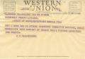 Primary view of [Telegram from D. R. Richardson, May 19, 1953]