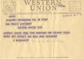 Letter: [Telegram from C. Wainscott, March 30, 1953]