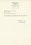 Letter: [Letter from R. L. Kennedy to Truett Latimer, Febraury 5, 1953]