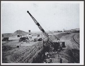 [Construction of the Denison Dam Spillway]