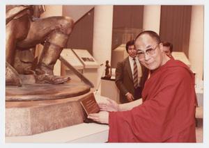 Primary view of object titled '[The Dalai Lama after Thanks-Giving Foundation Banquet]'.