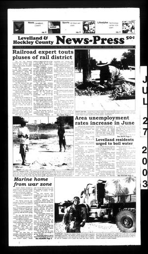 Primary view of object titled 'Levelland and Hockley County News-Press (Levelland, Tex.), Vol. 26, No. 34, Ed. 1 Sunday, July 27, 2003'.