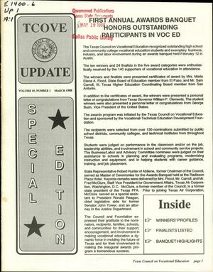TCOVE Update, Volume 19, Number 1, March 1988