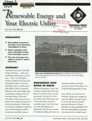 Primary view of object titled 'Renewable Energy and Your Electric Utility'.