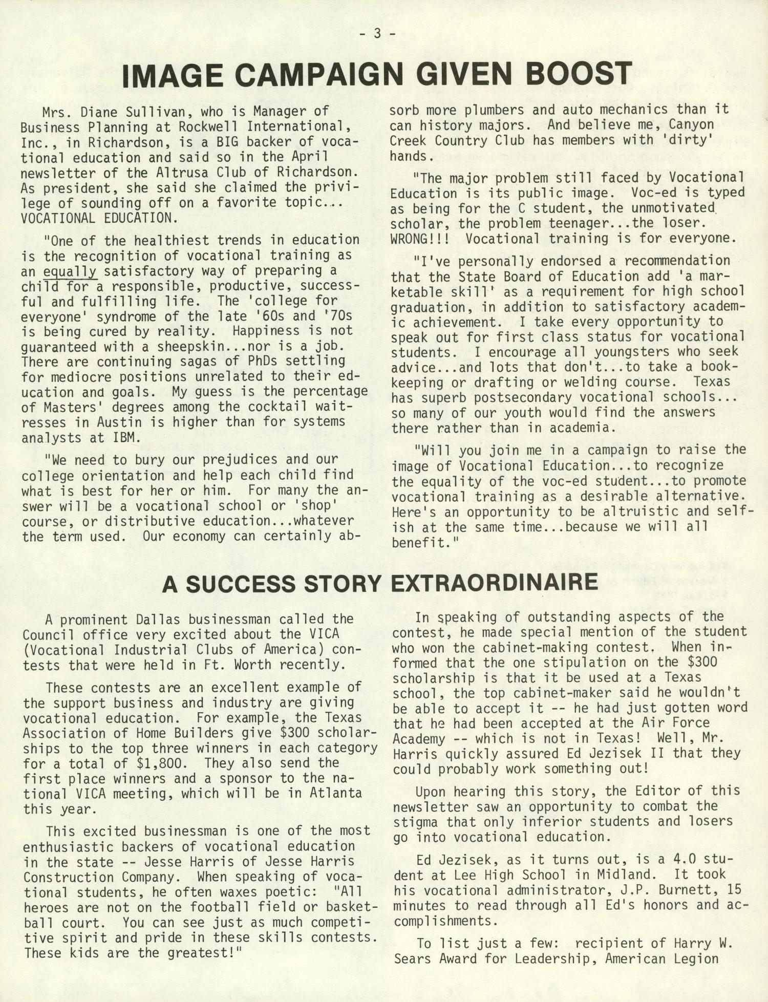 ACTVE News, Volume 11, Number 5, May 1980
                                                
                                                    3
                                                