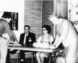 Photograph: Registering for Lee College Day, Betty Jo White, Winnie Brown,