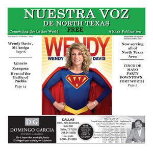 Primary view of object titled 'Nuestra Voz De North Texas (Fort Worth, Tex.), Vol. 1, No. 7, Ed. 1, May/June 2014'.