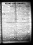 Thumbnail image of item number 1 in: 'Record and Chronicle. (Denton, Tex.), Vol. 29, No. 41, Ed. 1 Thursday, May 18, 1911'.