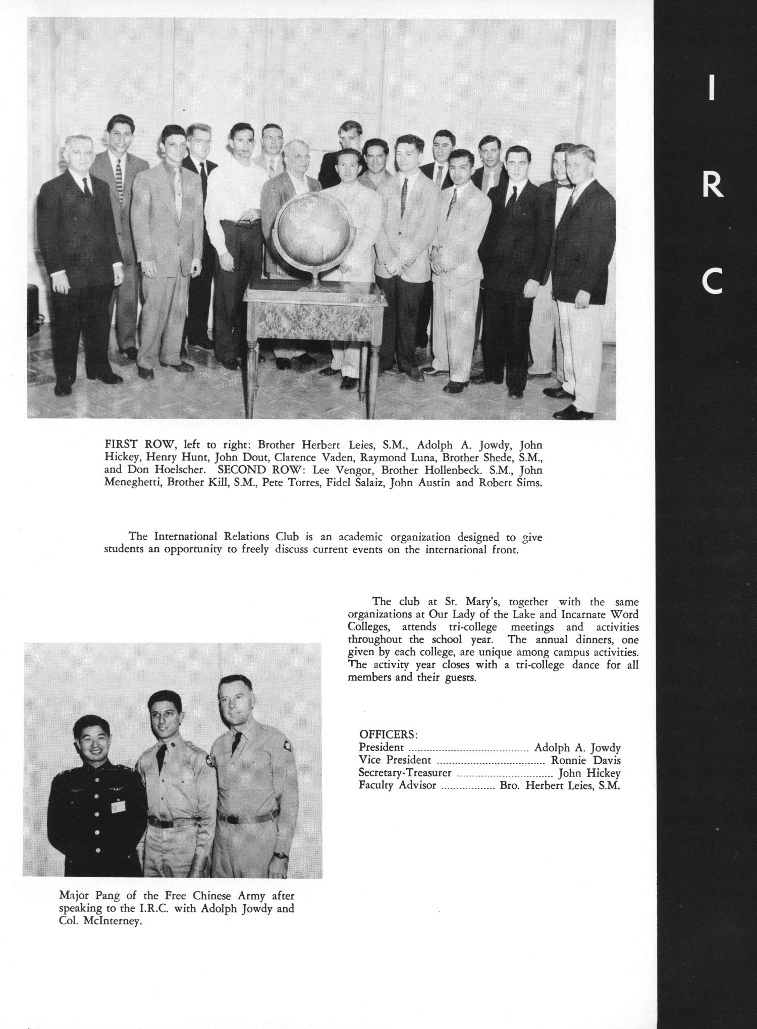 Diamondback, Yearbook of St. Mary's University, 1956
                                                
                                                    [Sequence #]: 81 of 184
                                                
