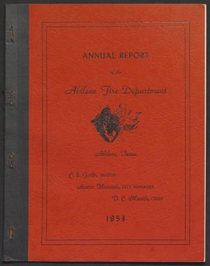 Primary view of object titled 'Abilene Fire Department Annual Report: 1953'.