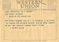 Letter: [Telegram from T. Berney Blain, February 2, 1955]