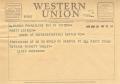 Letter: [Telegram from Lloyd Anderson, March 19, 1955]