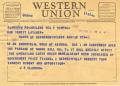 Letter: [Telegram from J. S. Clowdus, February 1, 1955]