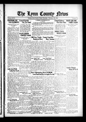 Primary view of object titled 'The Lynn County News (Tahoka, Tex.), Vol. 27, No. 24, Ed. 1 Thursday, February 5, 1931'.